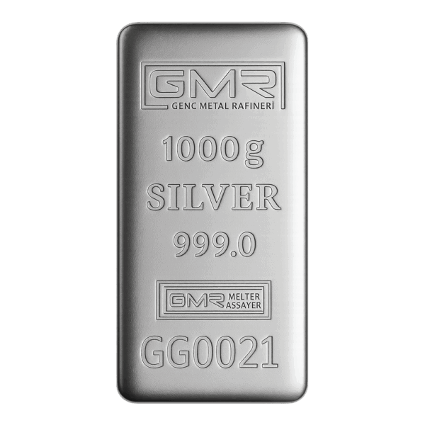 شمش 1000گرمي برند جي ام ار ترك ////با عيار 999/9(GMR)